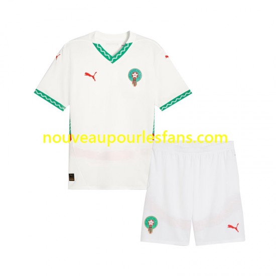Maillot Maroc Enfant Tenue Extérieur 2024 Manche Courte