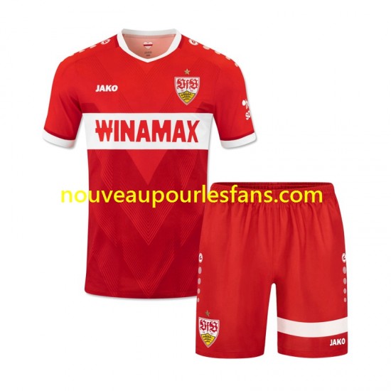 Maillot VfB Stuttgart Enfant Tenue Extérieur 2024-2025 Manche Courte