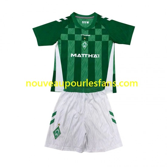 Maillot Werder Bremen Enfant Tenue Domicile 2024-2025 Manche Courte