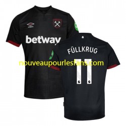 Maillot West Ham United FULLKRUG 11 Homme Tenue Extérieur 2024-2025 Manche Courte