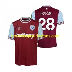 Maillot West Ham United SOUCEK 28 Homme Tenue Domicile 2024-2025 Manche Courte