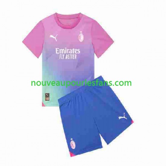 Maillot AC Milan Enfant Tenue 3ème 2023-2024 Manche Courte