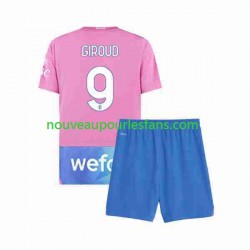 Maillot AC Milan Olivier Giroud 9 Enfant Tenue 3ème 2023-2024 Manche Courte