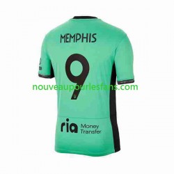 Maillot Atlético Madrid 2 Memphis Depay 9 Homme Tenue 3ème 2023-2024 Manche Courte