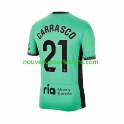 Maillot Atlético Madrid 2 Yannick Carrasco 21 Homme Tenue 3ème 2023-2024 Manche Courte
