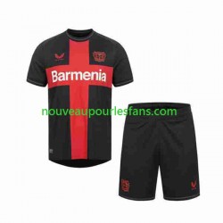 Maillot Bayer 04 Leverkusen Enfant Tenue Domicile 2023-2024 Manche Courte