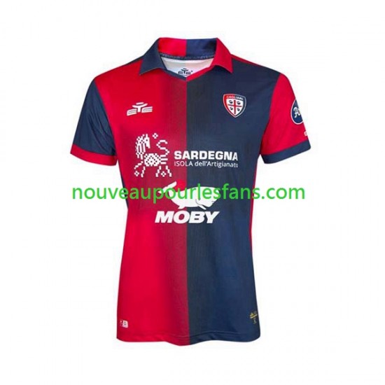 Maillot Cagliari Homme Tenue Domicile 2023-2024 Manche Courte