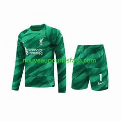Maillot Liverpool A.Becker 1 Gardien Enfant Tenue Domicile 2023-2024 Manche Longue
