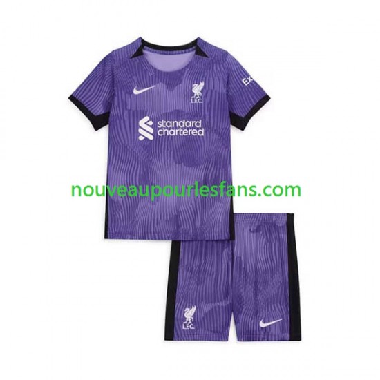 Maillot Liverpool Enfant Tenue 3ème 2023-2024 Manche Courte