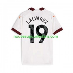 Maillot Manchester City Julian Alvarez 19 Homme Tenue Extérieur 2023-2024 Manche Courte
