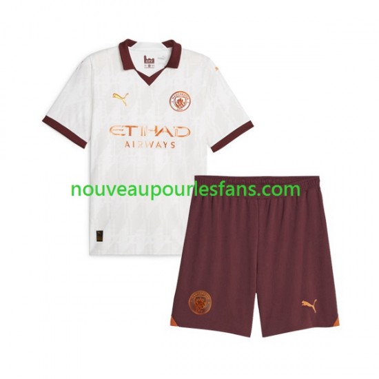 Maillot Manchester City Enfant Tenue Extérieur 2023-2024 Manche Courte