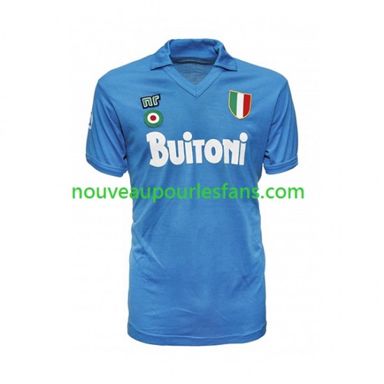 Maillot Naples 1987 1988 Rétro Homme Tenue Domicile Manche Courte