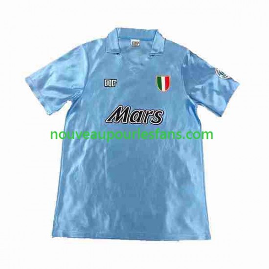 Maillot Naples 1990 1991 Rétro Homme Tenue Domicile Manche Courte