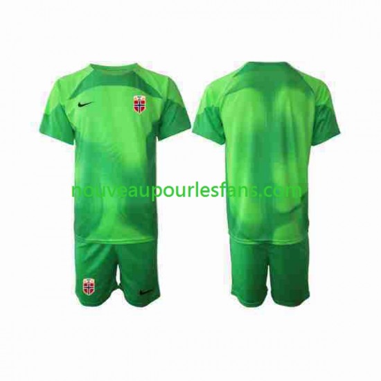 Maillot Norvège Gardien Enfant Tenue Domicile 2022 Manche Courte