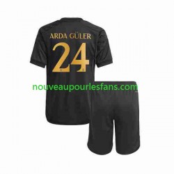 Maillot Real Madrid Arda Guler 24 Enfant Tenue 3ème 2023-2024 Manche Courte