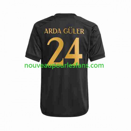 Maillot Real Madrid Arda Guler 24 Homme Tenue 3ème 2023-2024 Manche Courte