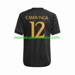 Maillot Real Madrid Eduardo Camavinga 12 Homme Tenue 3ème 2023-2024 Manche Courte