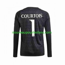 Maillot Real Madrid Thibaut Courtois 1 Gardien Homme Tenue Extérieur 2023-2024 Manche Longue