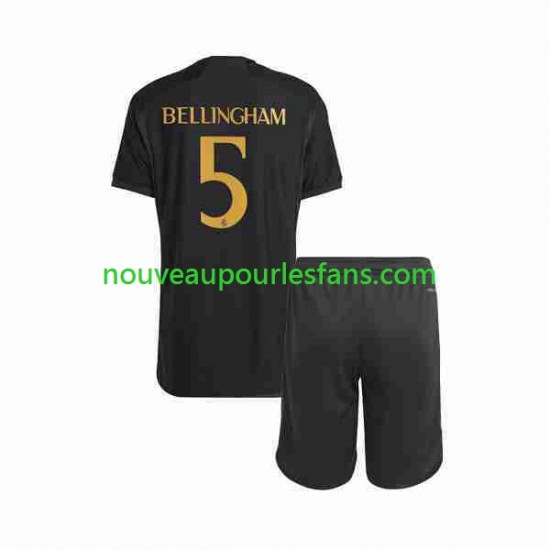 Maillot Real Madrid Jude Bellingham 5 Enfant Tenue 3ème 2023-2024 Manche Courte