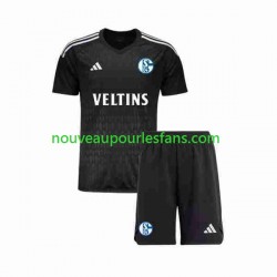 Maillot Schalke 04 Gardien Enfant Tenue Extérieur 2023-2024 Manche Courte