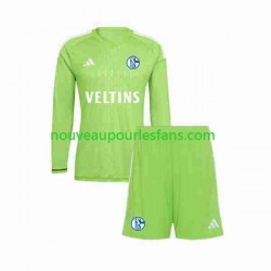 Maillot Schalke 04 Gardien Enfant Tenue Domicile 2023-2024 Manche Longue