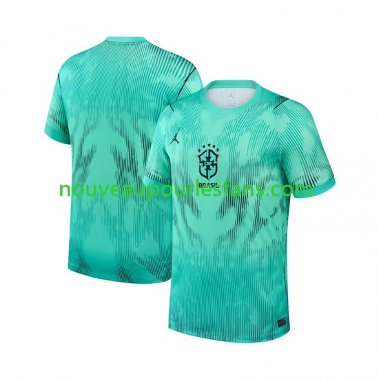Maillot Brésil Gardien Homme Tenue 3ème Coupe du Monde 2026 Manche Courte