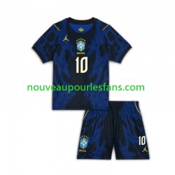 Maillot Brésil Vinicius Junior 10 Enfant Tenue Extérieur Coupe du Monde 2026 Manche Courte