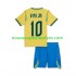 Maillot Brésil Vinicius Junior 10 Enfant Tenue Domicile Coupe du Monde 2026 Manche Courte