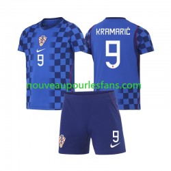 Maillot Croatie Andrej Kramaric 9 Enfant Tenue Extérieur Coupe du Monde 2026 Manche Courte
