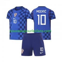 Maillot Croatie Modrić Luka 10 Enfant Tenue Extérieur Coupe du Monde 2026 Manche Courte