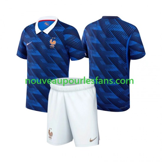 Maillot France Enfant Tenue Domicile Coupe du Monde 2026 Manche Courte