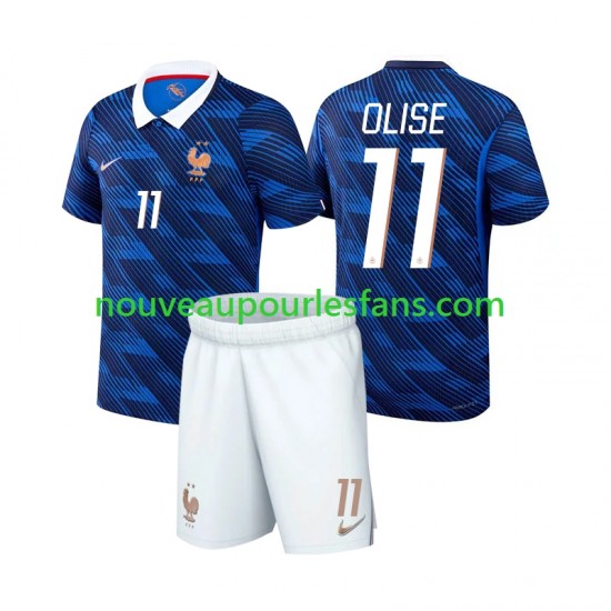 Maillot France Michael Olise 11 Enfant Tenue Domicile Coupe du Monde 2026 Manche Courte