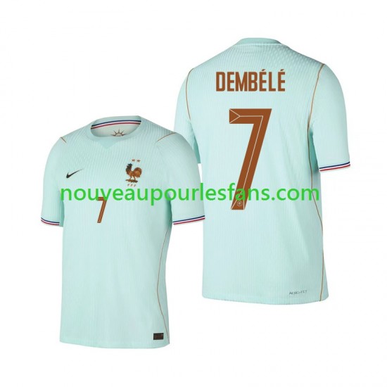 Maillot France Ousmane Dembele 7 Homme Tenue Extérieur Coupe du Monde 2026 Manche Courte