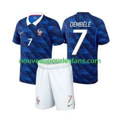 Maillot France Ousmane Dembele 7 Enfant Tenue Domicile Coupe du Monde 2026 Manche Courte