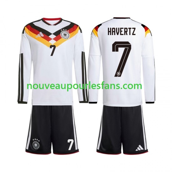 Maillot Allemagne Kai Havertz 7 Enfant Tenue Domicile Coupe du Monde 2026 Manche Longue