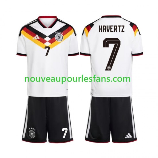 Maillot Allemagne Kai Havertz 7 Enfant Tenue Domicile Coupe du Monde 2026 Manche Courte