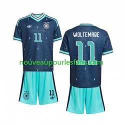 Maillot Allemagne Nick Woltemade 11 Enfant Tenue Extérieur Coupe du Monde 2026 Manche Courte