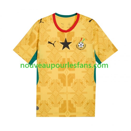 Maillot Ghana Homme Tenue Extérieur Coupe du Monde 2026 Manche Courte
