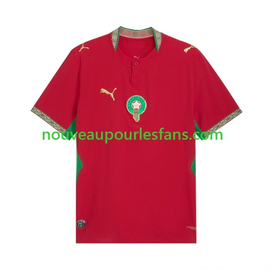 Maillot Maroc Homme Tenue Domicile Coupe du Monde 2026 Manche Courte