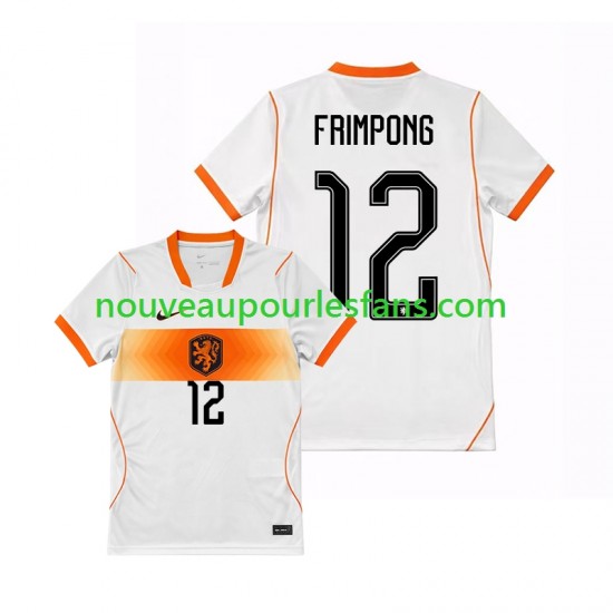 Maillot Pays-Bas Jeremie Frimpong 12 Homme Tenue Extérieur Coupe du Monde 2026 Manche Courte