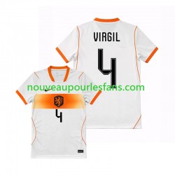 Maillot Pays-Bas Virgil van Dijk 4 Homme Tenue Extérieur Coupe du Monde 2026 Manche Courte