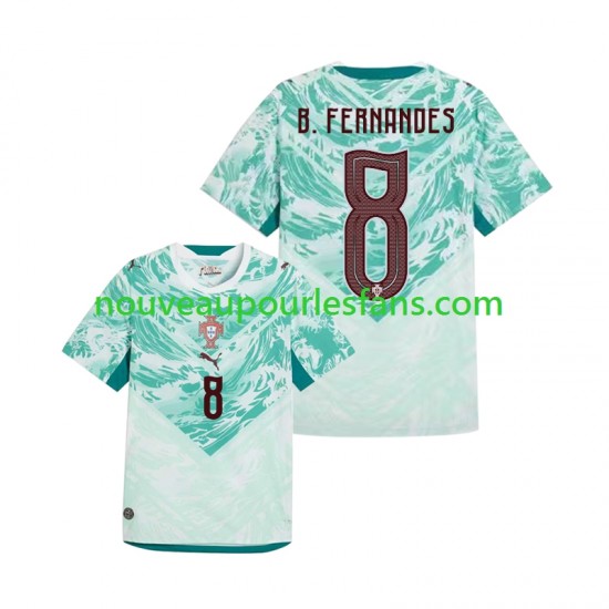 Maillot Portugal Bruno Fernandes 8 Homme Tenue Extérieur Coupe du Monde 2026 Manche Courte