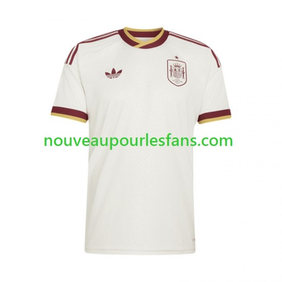 Maillot Espagne Homme Tenue Extérieur Coupe du Monde 2026 Manche Courte