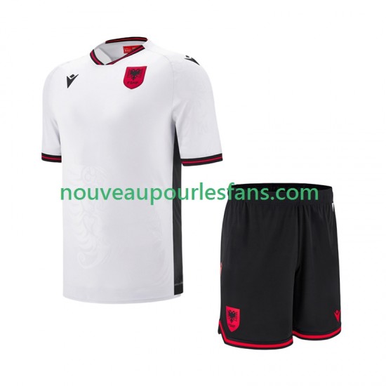 Maillot Albanie Enfant Tenue Extérieur 2025-2026 Manche Courte