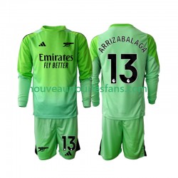 Maillot Arsenal Kepa Arrizabalaga 13 Gardien Enfant Tenue Extérieur 2025-2026 Manche Longue