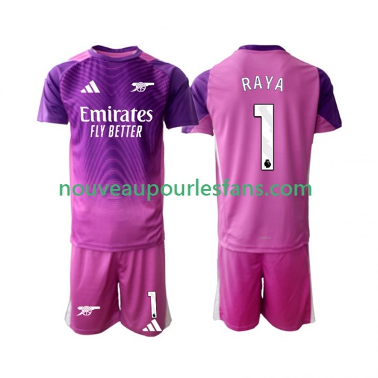Maillot Arsenal Raya 1 Gardien Enfant Tenue 3ème 2025-2026 Manche Courte