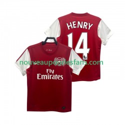 Maillot Arsenal HENRY 14 2012 Rétro Homme Tenue Domicile 2011 Manche Courte