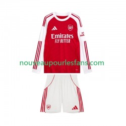 Maillot Arsenal Enfant Tenue Domicile 2025-2026 Manche Longue