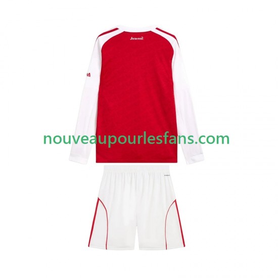 Maillot Arsenal Enfant Tenue Domicile 2025-2026 Manche Longue