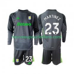 Maillot Aston Villa Emiliano Martinez 23 Gardien Enfant Tenue Domicile 2025-2026 Manche Longue